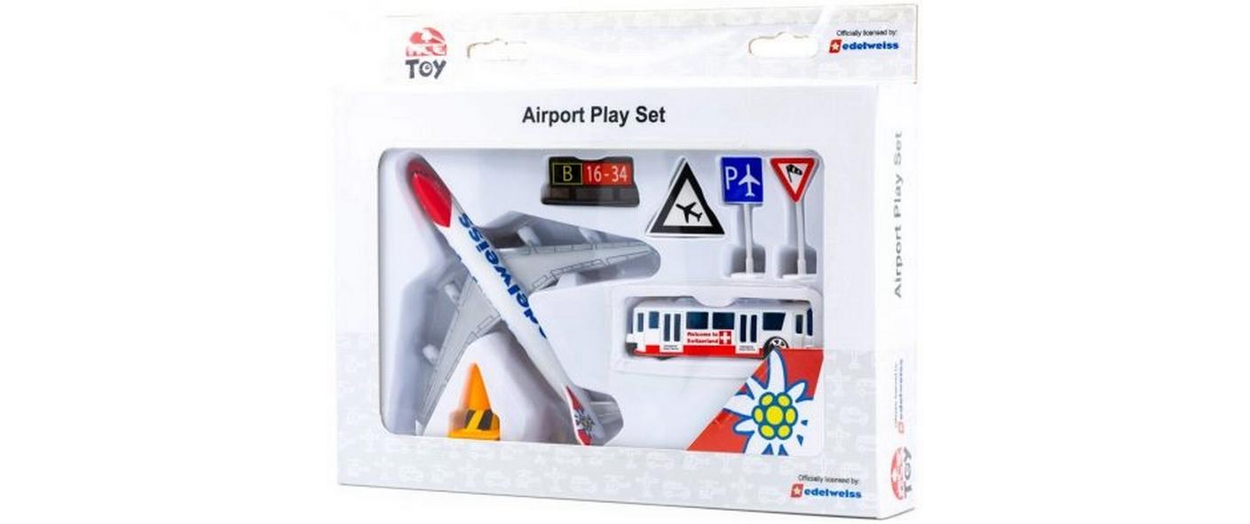 Toy Airport Play Set Edelweiss 1:87Flughafen-Spielset Edelweiss