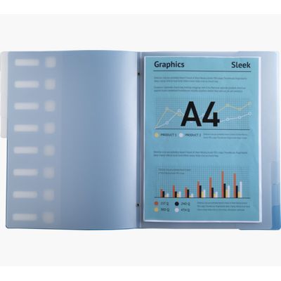 Exacompta BeeBlue - Trieur polypro recyclé 8 positions - A4 - disponible dans différentes couleurs
