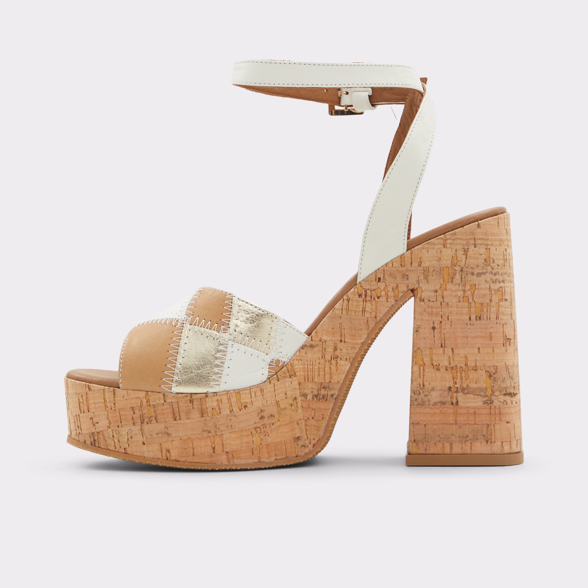 Ocoejan Beige Overflow Women Wedges & Espadrilles