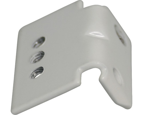 Wandbeugelbevestiging van aluminium, wit