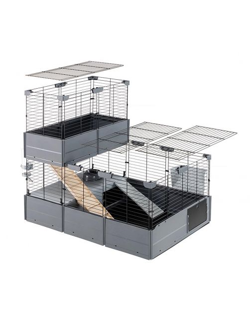 Ferplast Multipla Roof Extension - Dierenverblijf - 37x72x50 cm Grijs