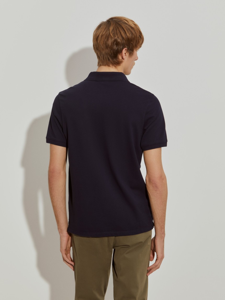 Polo piqué regular fit de algodão