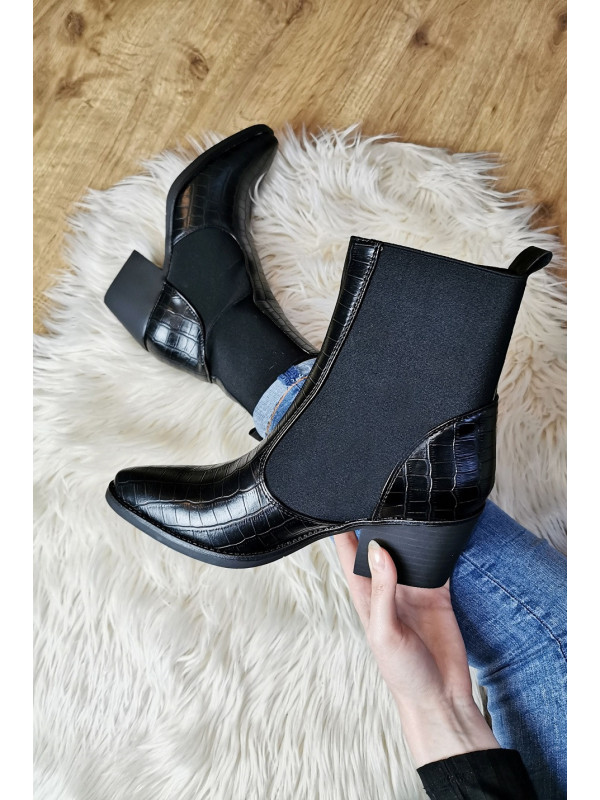Bottines croco Jenna