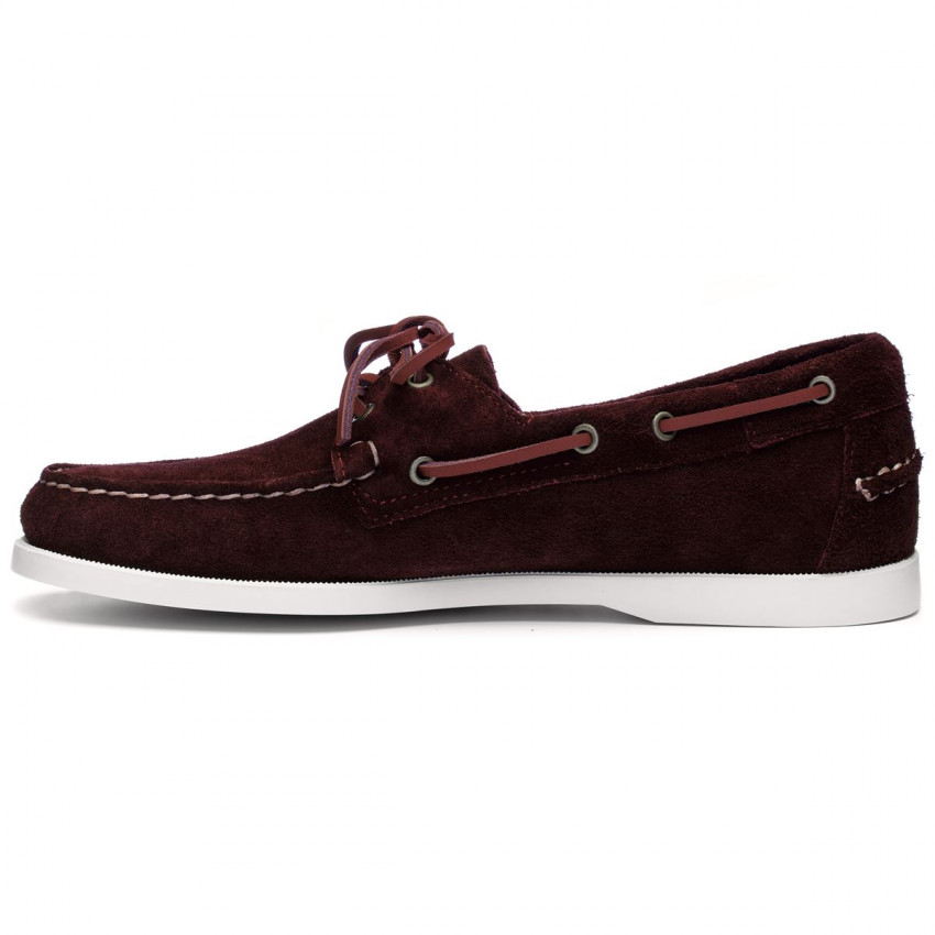 DOCKSIDES PORTLAND FLESH OUT BORDEAUX-Chaussures bateau pour homme en suede Portland