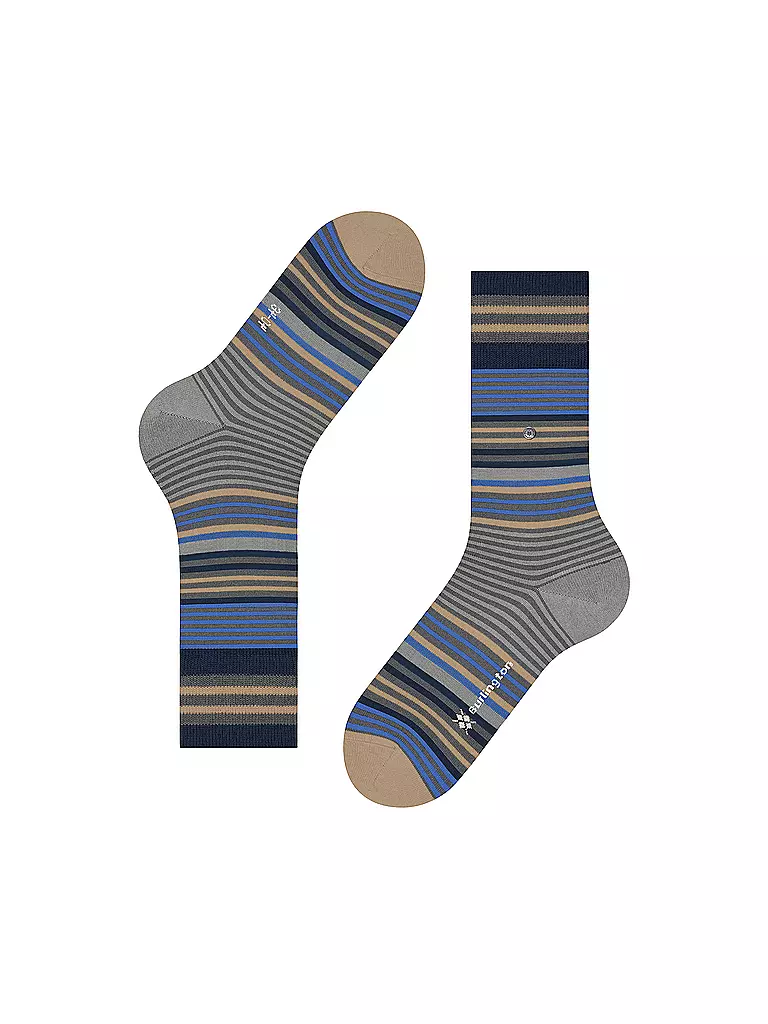 BURLINGTON Herren Socken STRIPE 40-46 dark grey olive