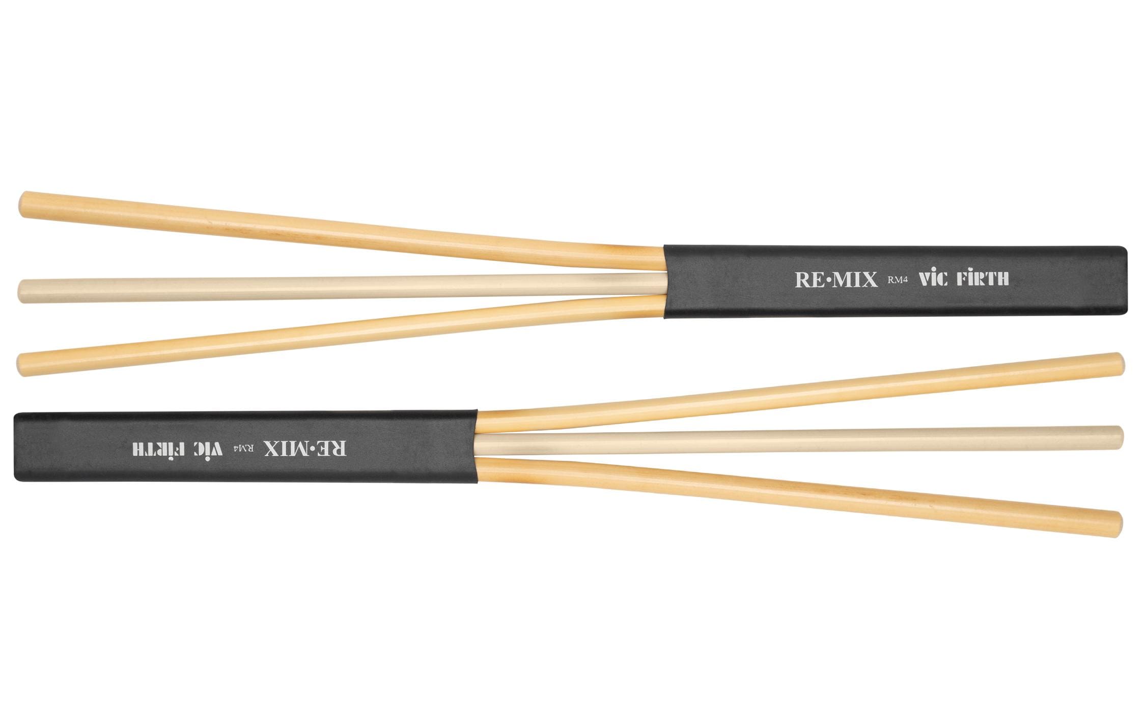 RM4 Remix Rattan/Birke PaarVielseitige Drum-Besen für einen ausdrucksstarken Spielstil