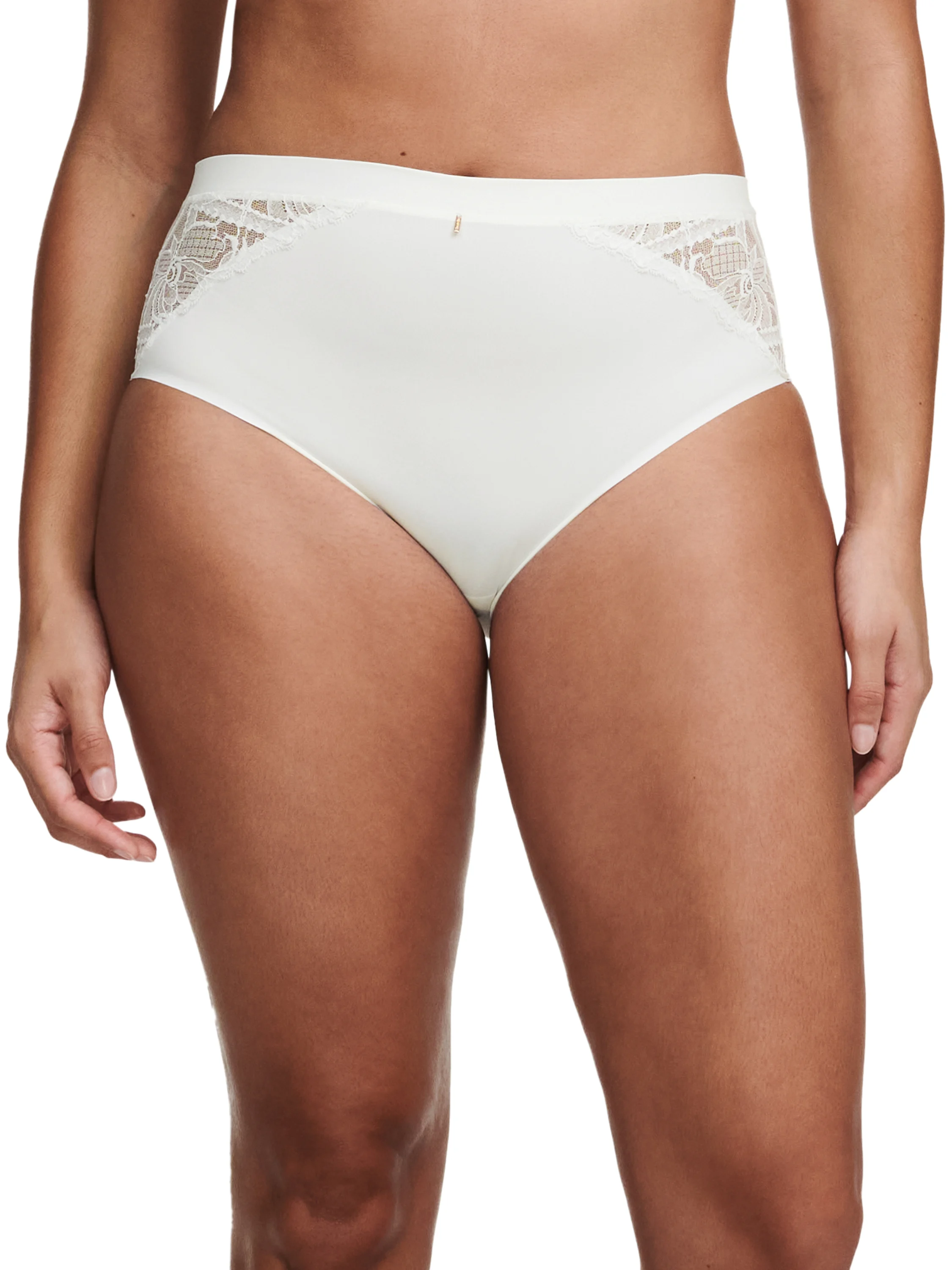 ORANGERIE DREAM - Culotte taille haute avec dentelle de leavers | Beige