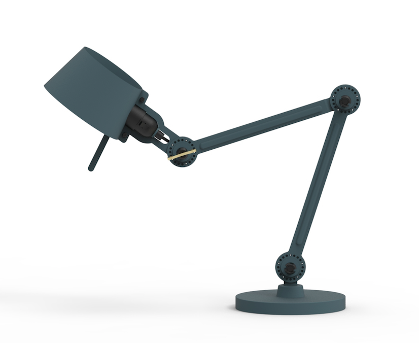 Bureaulamp Bolt 2 arms thunder klein blue