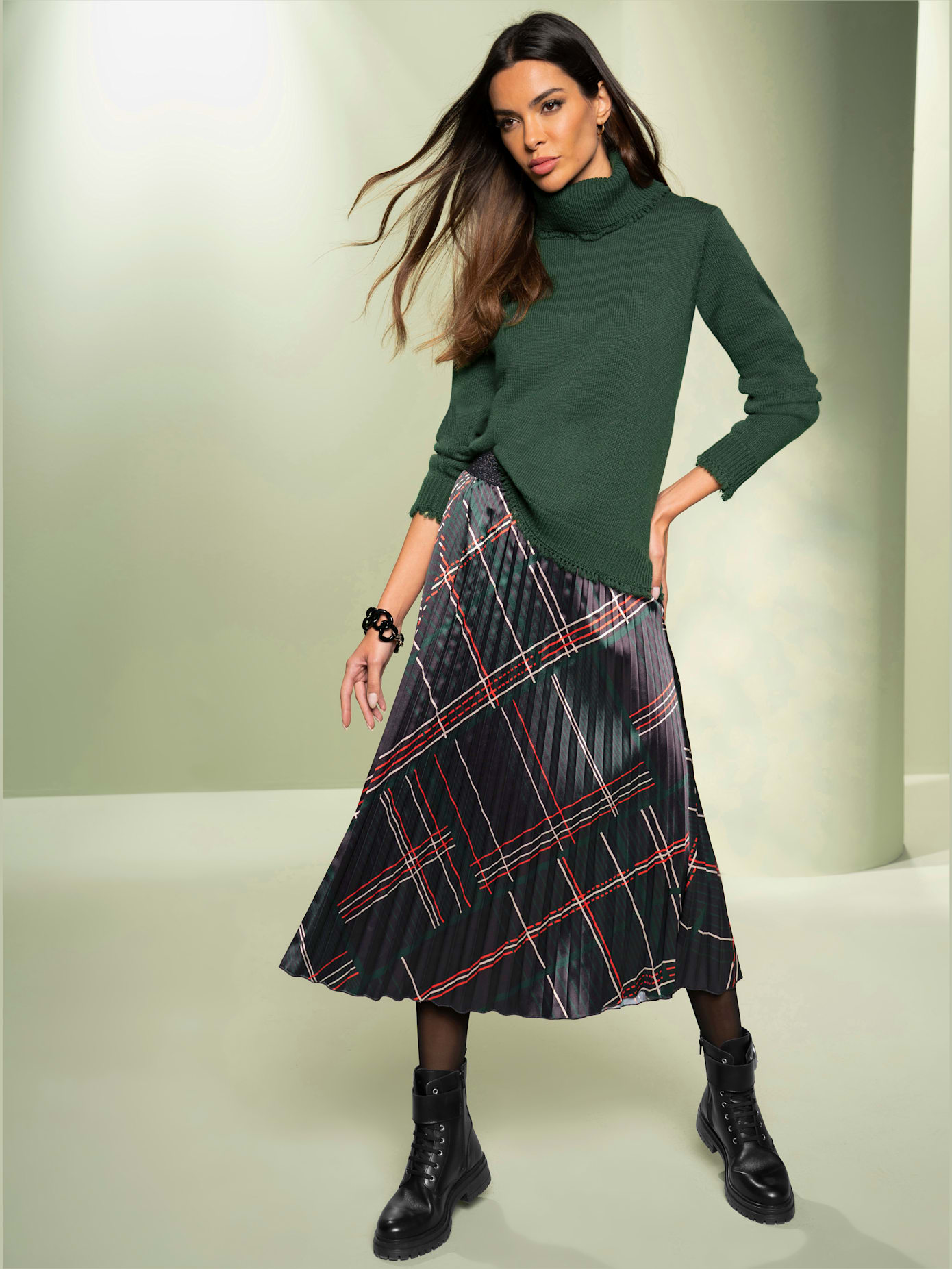 Pull col roulé flatteur