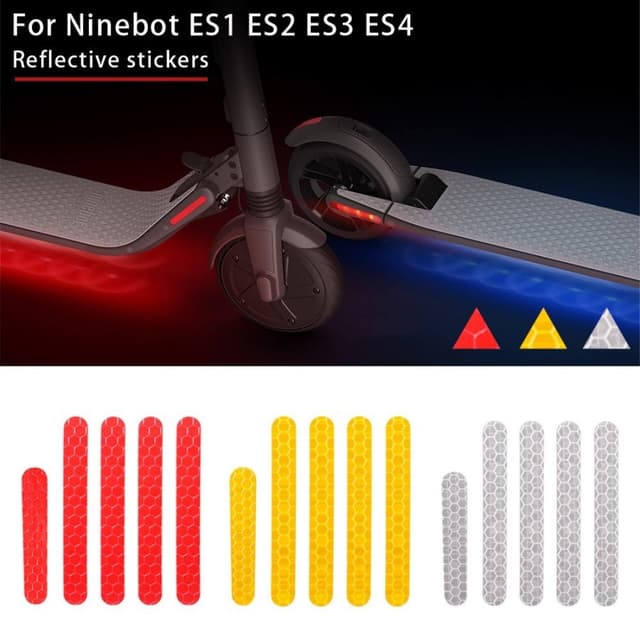1 sæt til Ninebot ES1 ES2 ES3 ES4 reflekterende klistermærke strimmel