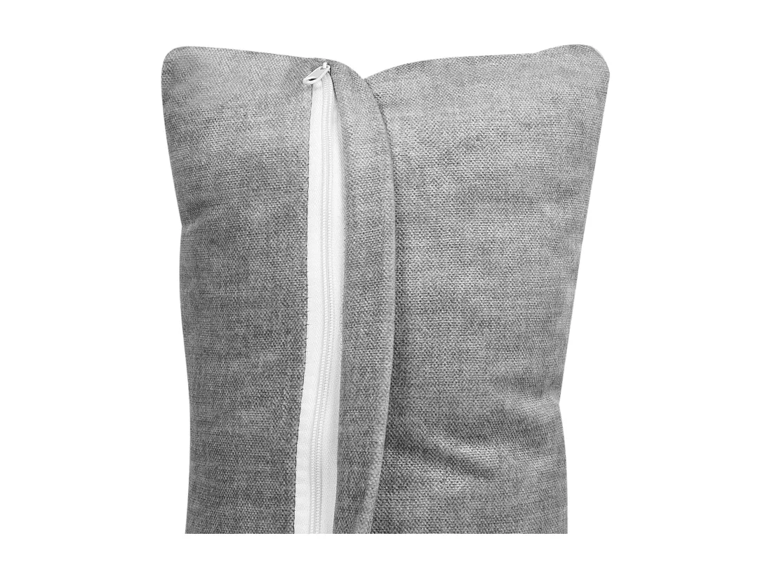 Chaise longue côté droite en tissu gris HELLNAR