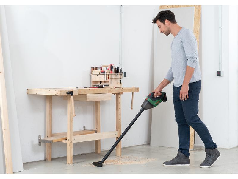 Bosch Akku-Handsauger UniversalVac 18 Solo Grün Akku-Handstaubsauger mit hoher Saugleistung