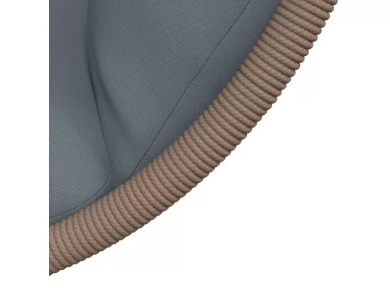 Chaise suspendue forme d'œuf et support gris clair rotin acier