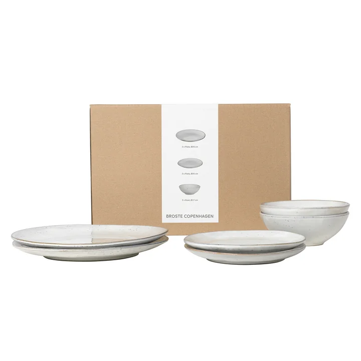 Broste Copenhagen - Nordic Sand Geschirr-Set (6-tlg.)
