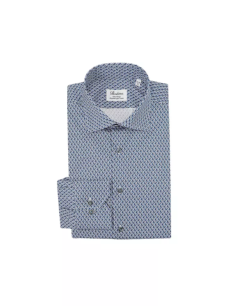 STENSTRÖMS Hemd Fitted Body blau