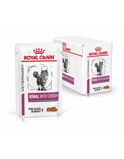 Royal Canin Veterinary Diet Renal Chicken Wet - Kattenvoer - 85 g