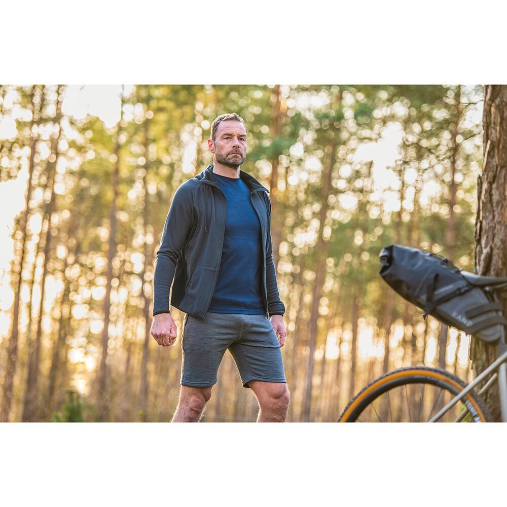 Woolpan Endless Merino Shorts Grey Melange