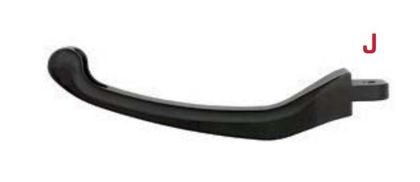 Leviers de frein et d'embrayage LighTech repliable type J