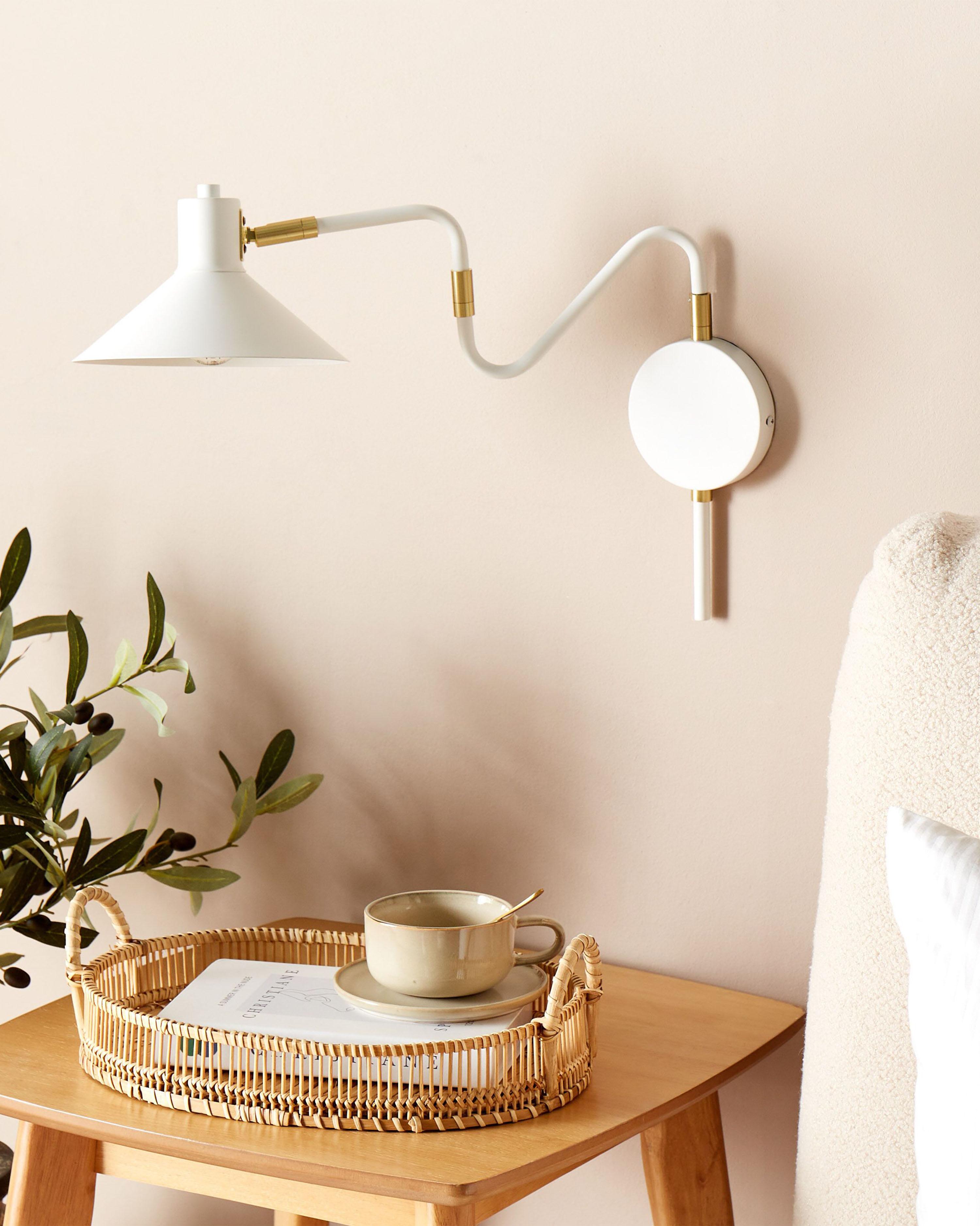 Wandlamp BALIEM verstelbaar Metaal Wit