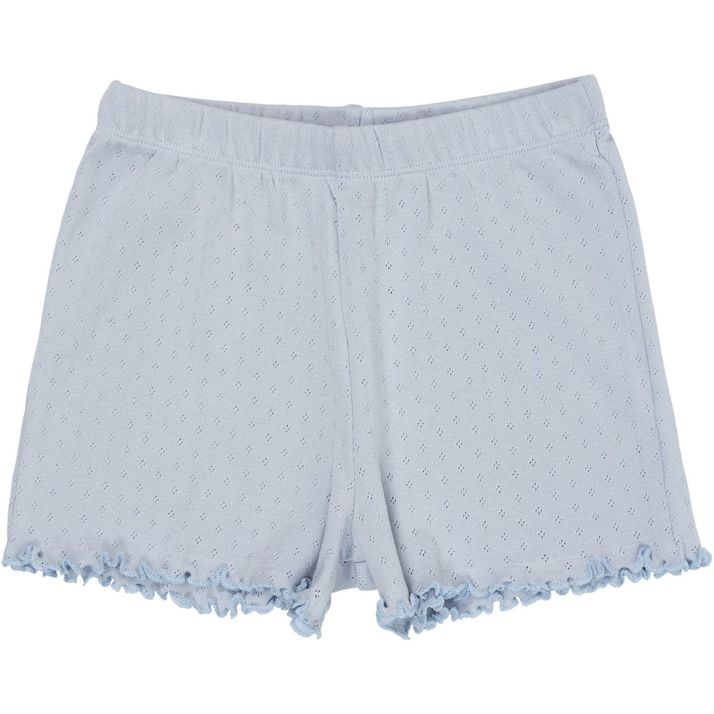 Køb COPENHAGEN COLORS Dusty Blue Summer Pointelle Shorts