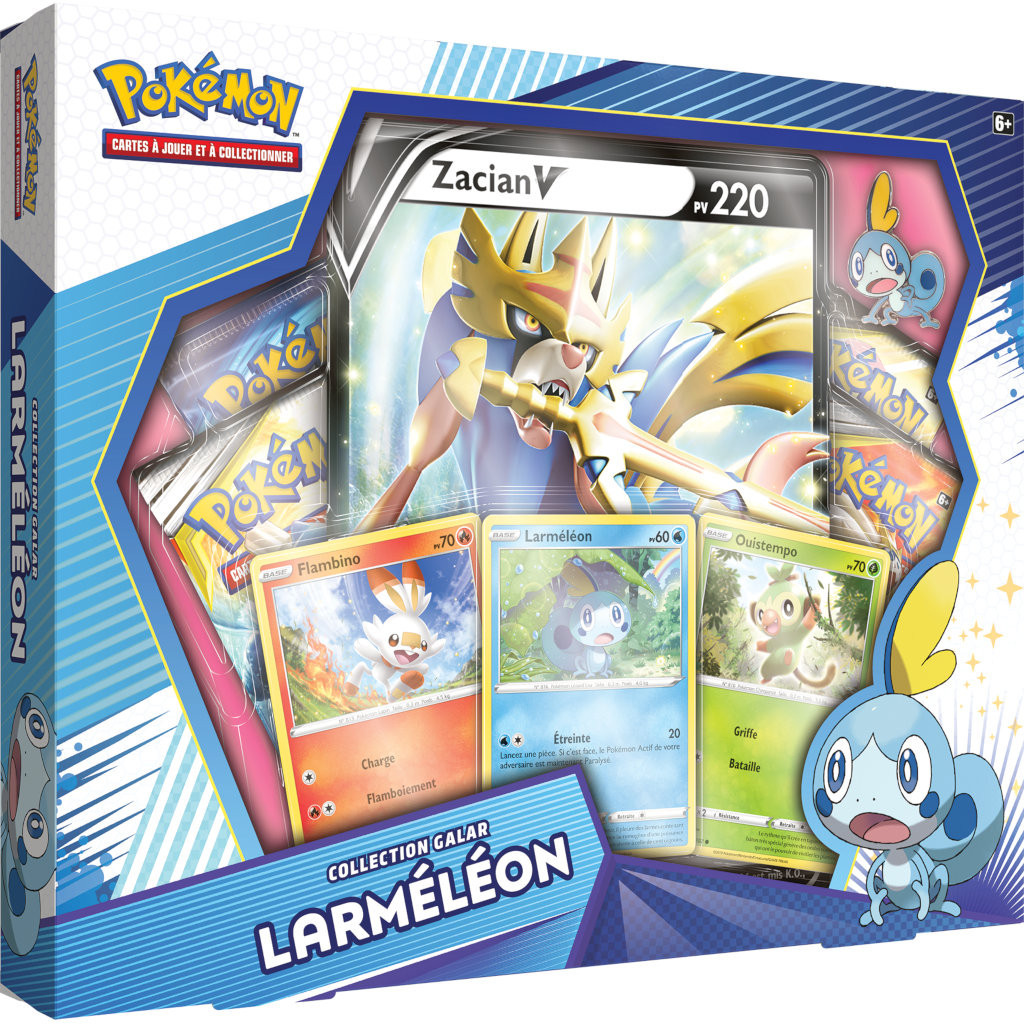 Coffret Pokémon Epée et Bouclier - Larméléon Zacian V