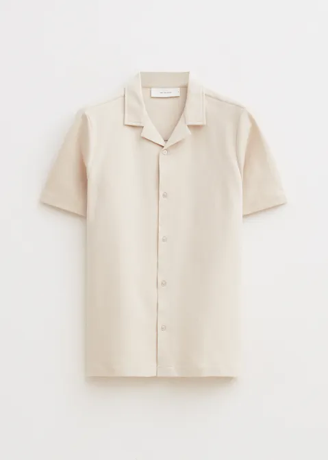 Overhemd met korte mouwen off-white (CREME.L)