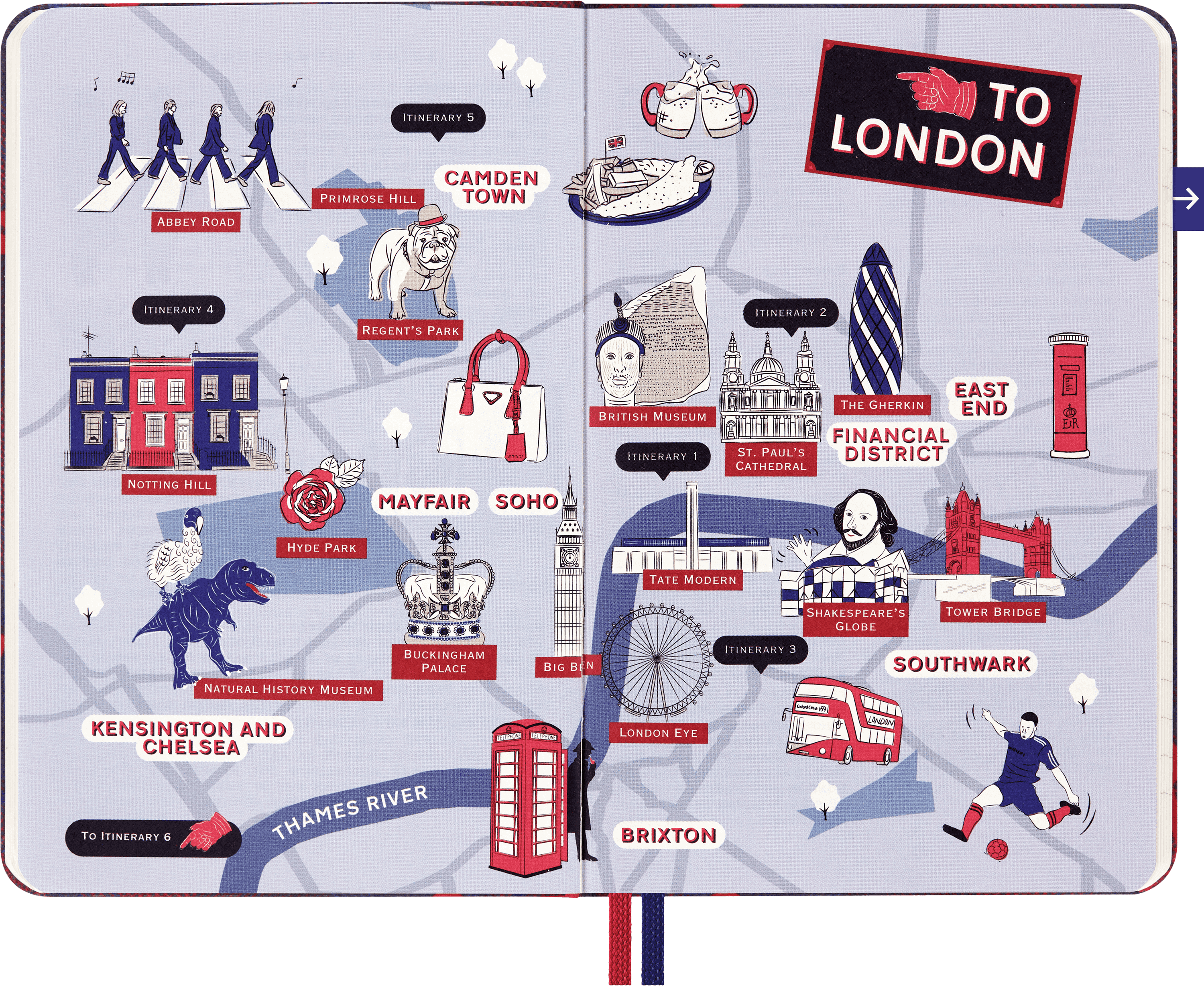 London Travel Guide LUXE x Moleskine London City Notebook, Hard Cover