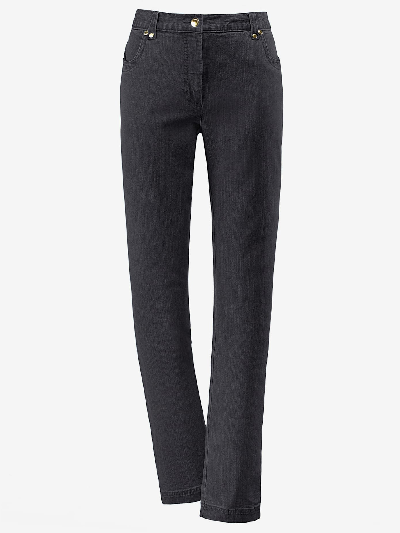 Jean coupe droite avec ceinture élastique au dos