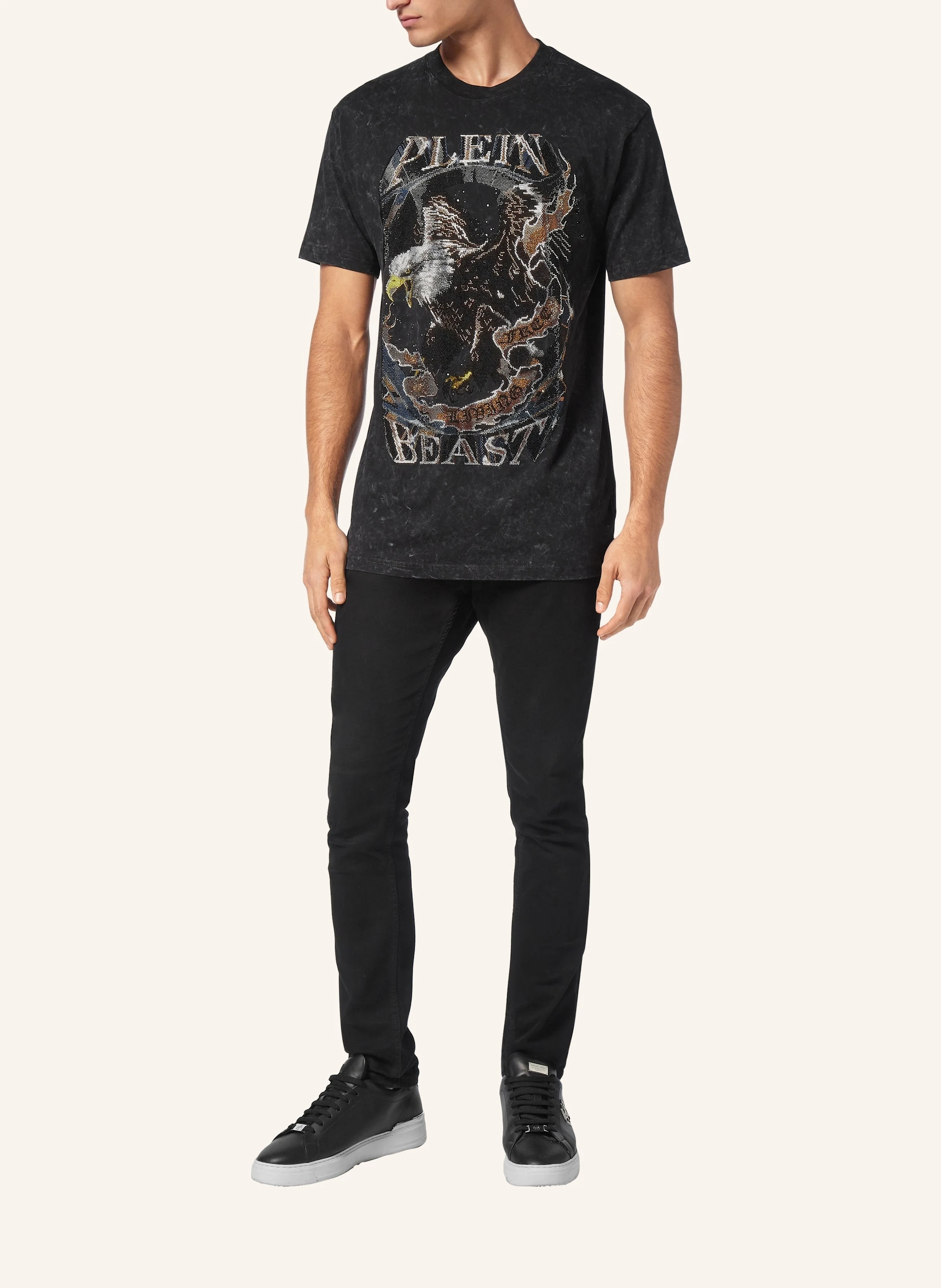 PHILIPP PLEIN T-Shirt mit Schmucksteinen
