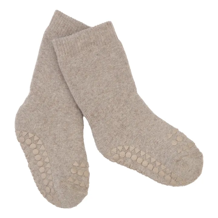 GOBABYGO Chaussettes Antidérapantes | Beige