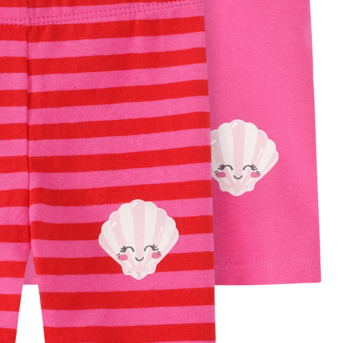 Topomini 2 Baby Radler mit Muschel-Print pink / rot