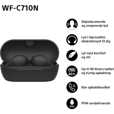 Sony WF-C710N trådløse in-ear høretelefoner - sort