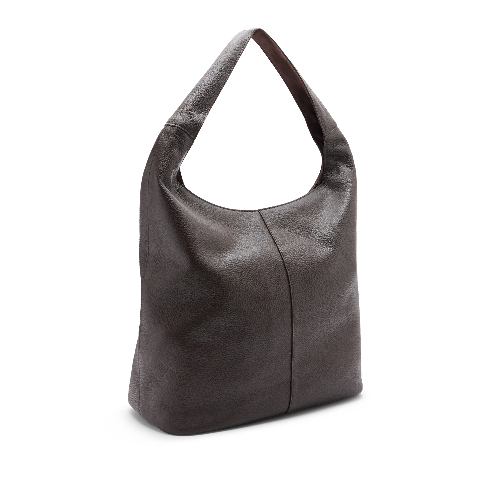 Bruine leren shopper