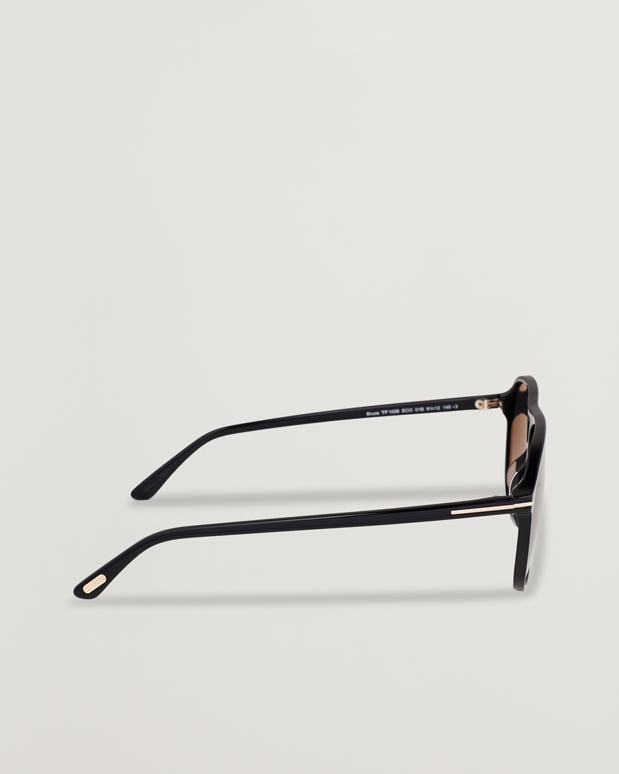 Tom Ford Bruce Sunglasses Shiny Black/Gradient Smoke