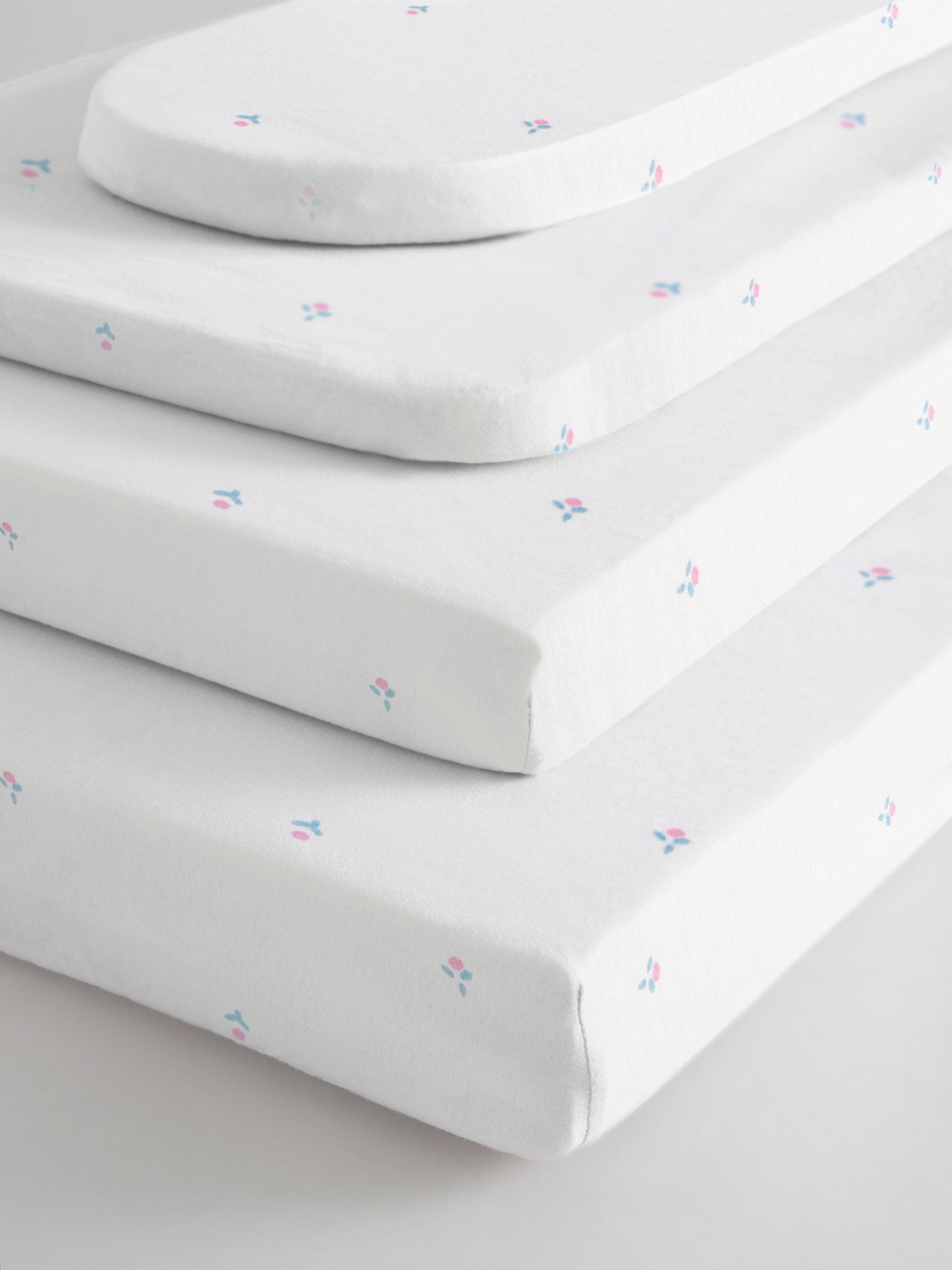 2 100% katoenen jersey hoeslakens voor baby's