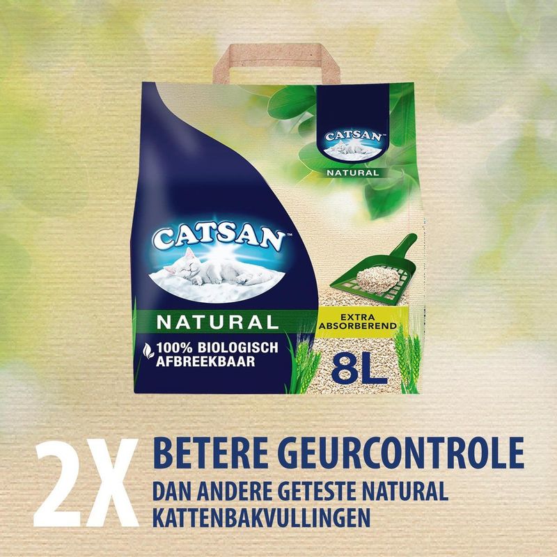 Catsan Kattenbakvulling - Natural Klontvormend - 8 L
