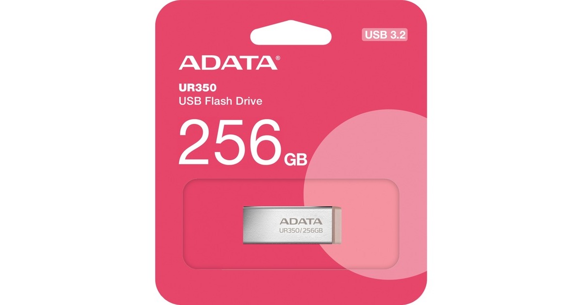 ADATAUR350 256 GB usb-stick  (nikkel/bruin, USB-A 3.2 Gen 1 (5 Gbit/s))
