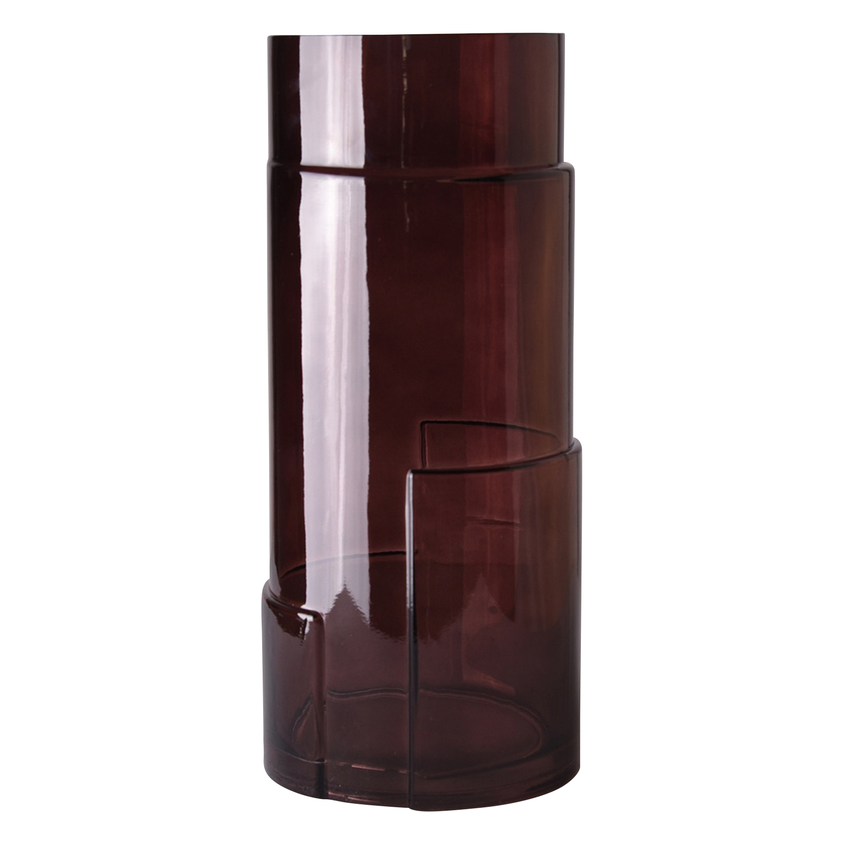 Vase en verre | Marron