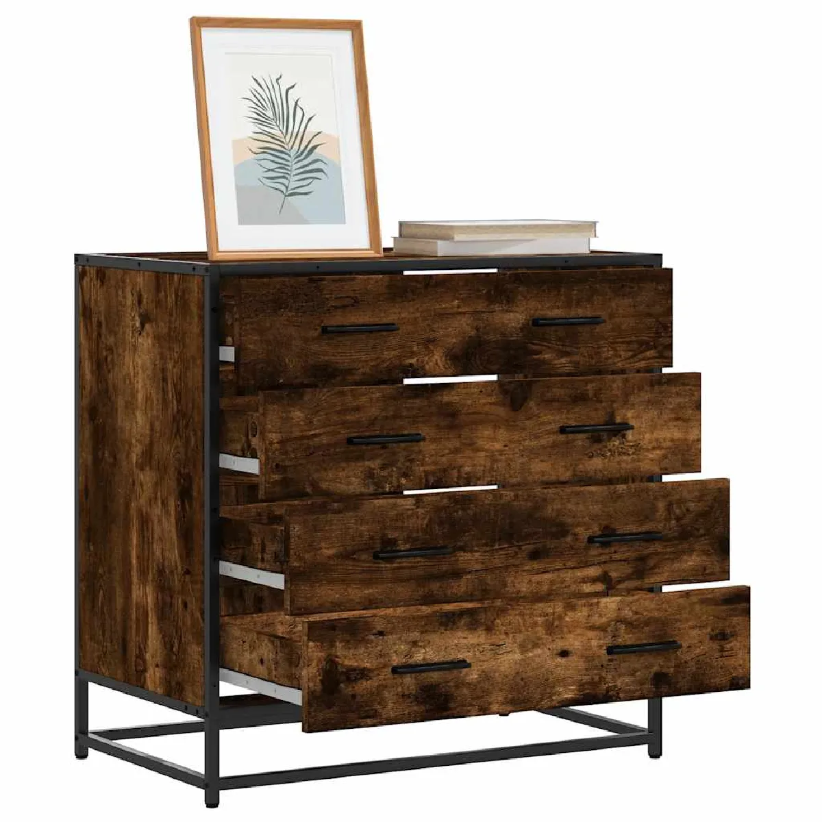 VIDAXL Commode Chêne Fumé