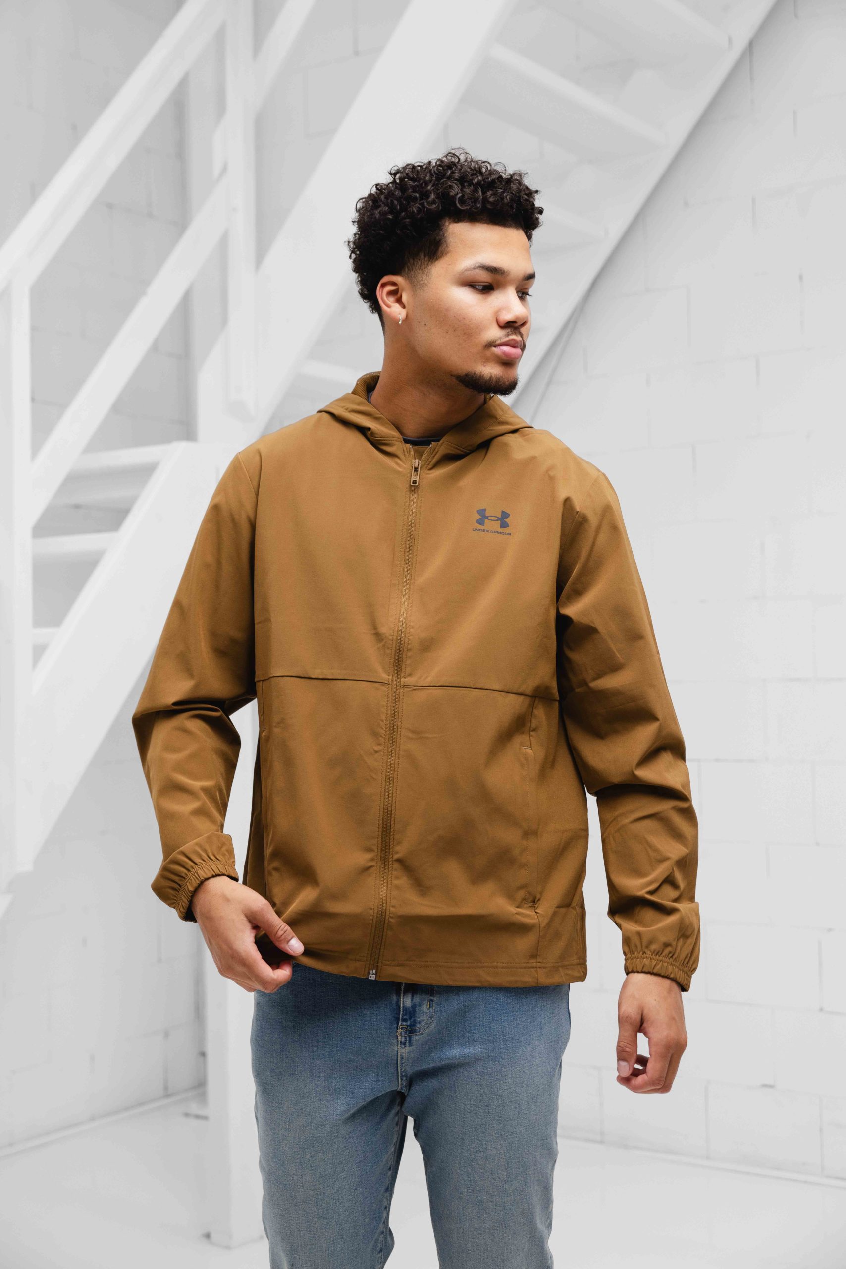 Under Armour Vibe Windbreaker Heren Bruin