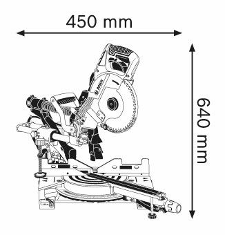 Bosch GCM 8 SDE Stationaire machine  - 0601B19200