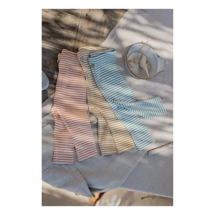 1+ in the family Legging Cora Rayé | Abricot
