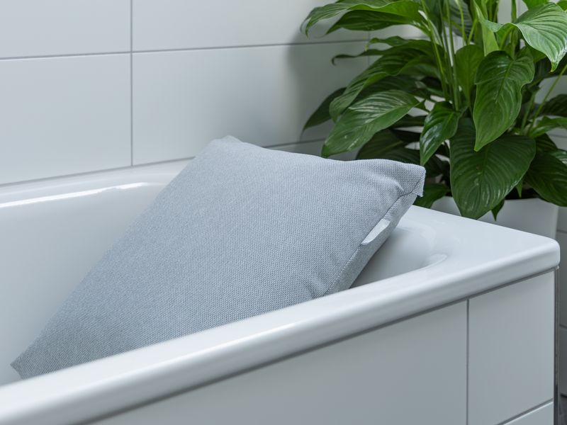 COCON Badekissen 40 x 50 x 15 cm, Grau Badewannenkissen