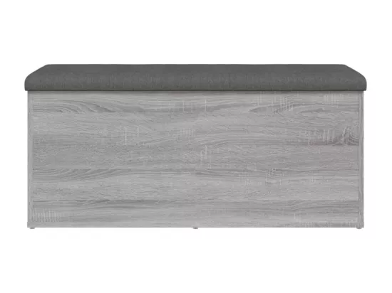 Banc de rangement sonoma gris 102x42x45 cm bois d'ingénierie