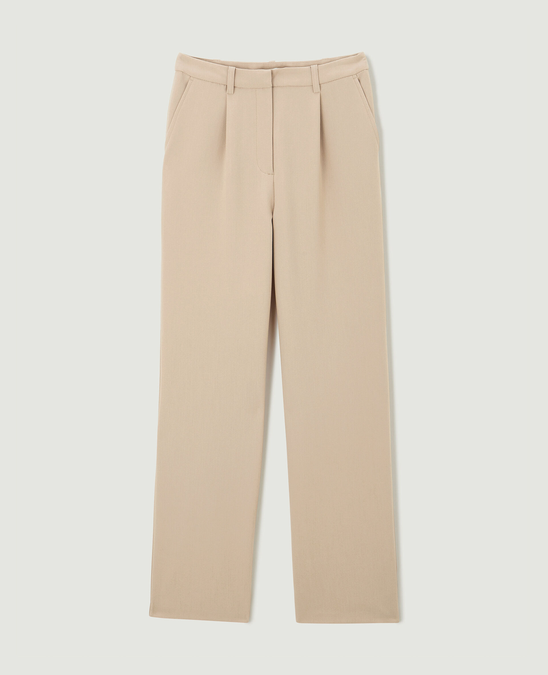 Pantalon droit city - Beige