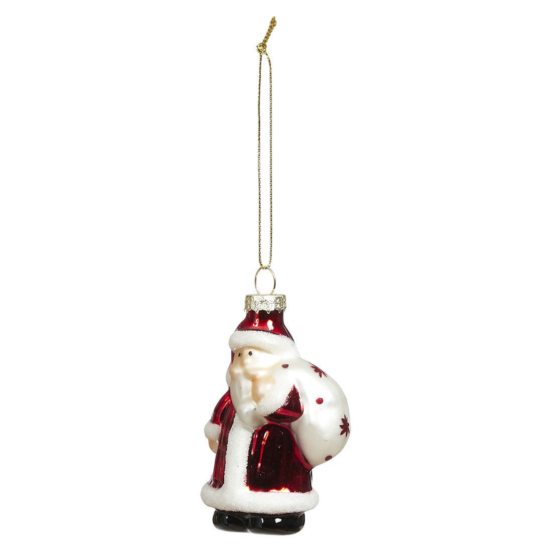 Glassdekor nisse Santa