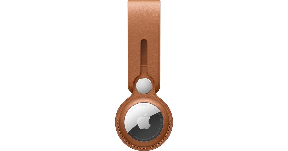 AppleLeren AirTag-hanger - Zadelbruin hoesje  (Bruin)