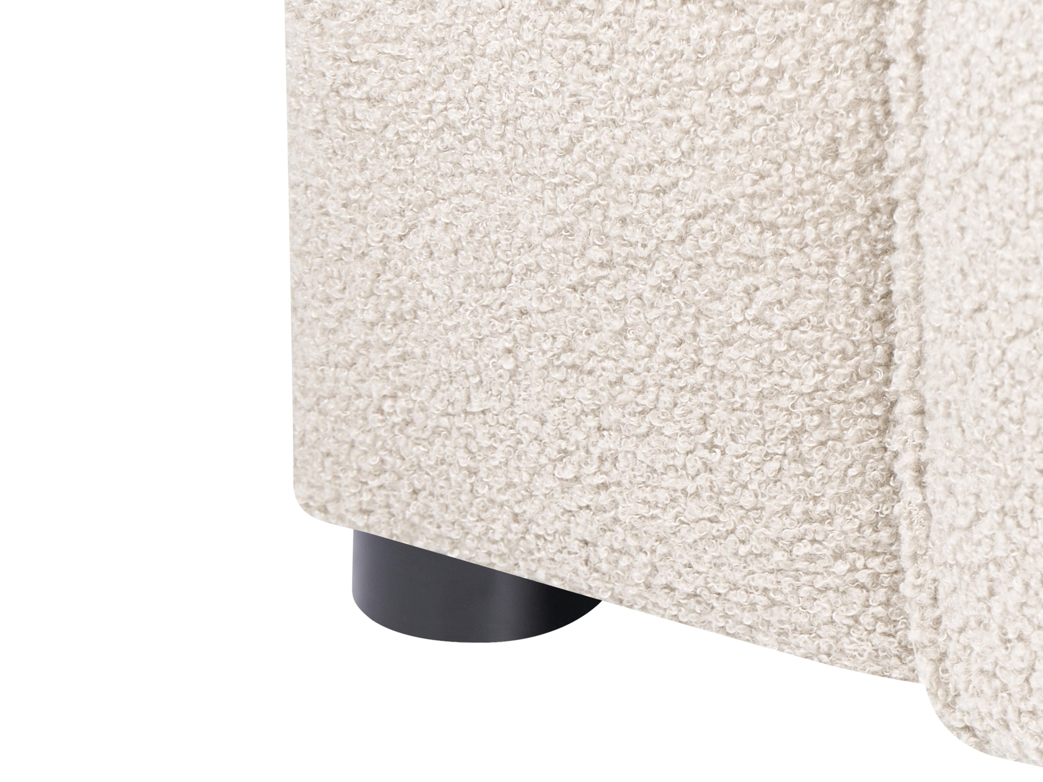 Hoekbank 3-zits FAABORG Bouclé Beige linkszijdig