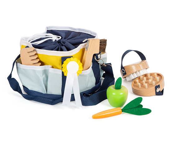 small foot Spielzeug-Pferdepflege-Set mit Tasche