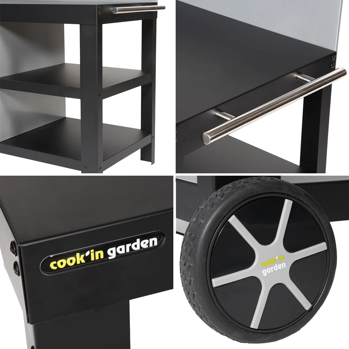 Desserte noire NOVA pour plancha Cook'in Garden